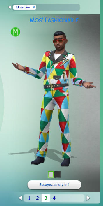 Les Sims 4 Moschino - Looks prédéfinis