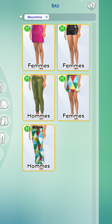 Les Sims 4 Moschino - Vêtements