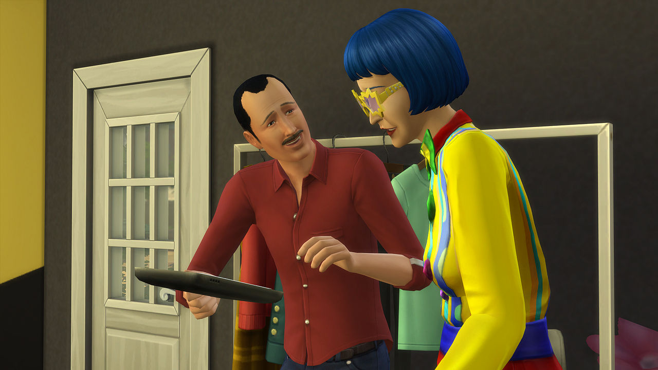 Les Sims 4 Moschino - Discussion entre le photographe et son modèle