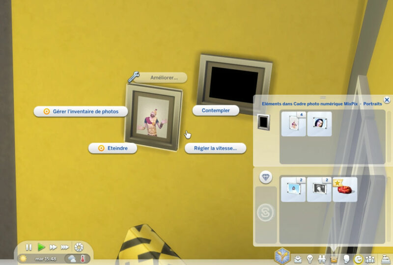 Les Sims 4 Moschino - Encadrement de la photo