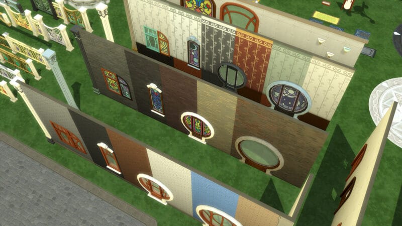 Les Sims 4 Monde Magique - Fenêtres, portes, revêtements muraux