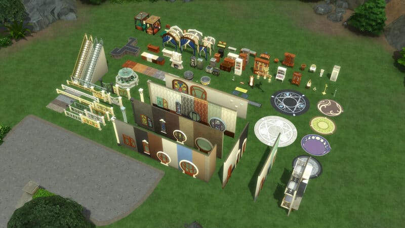 Les Sims 4 Monde Magique - Les objets du Mode Achat/Construction