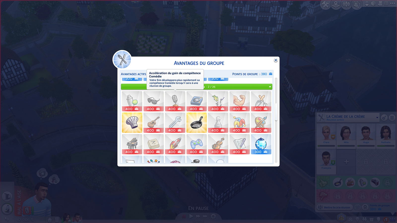 Les Sims 4 Vivre Ensemble intègre un système de récompenses qui, au fil du temps, vous permettant d'améliorer votre groupe