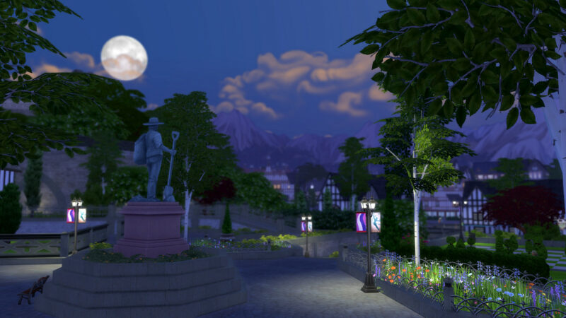 Les paysages de Windenburg opéreront forcément leurs charmes sur vous et vos Sims