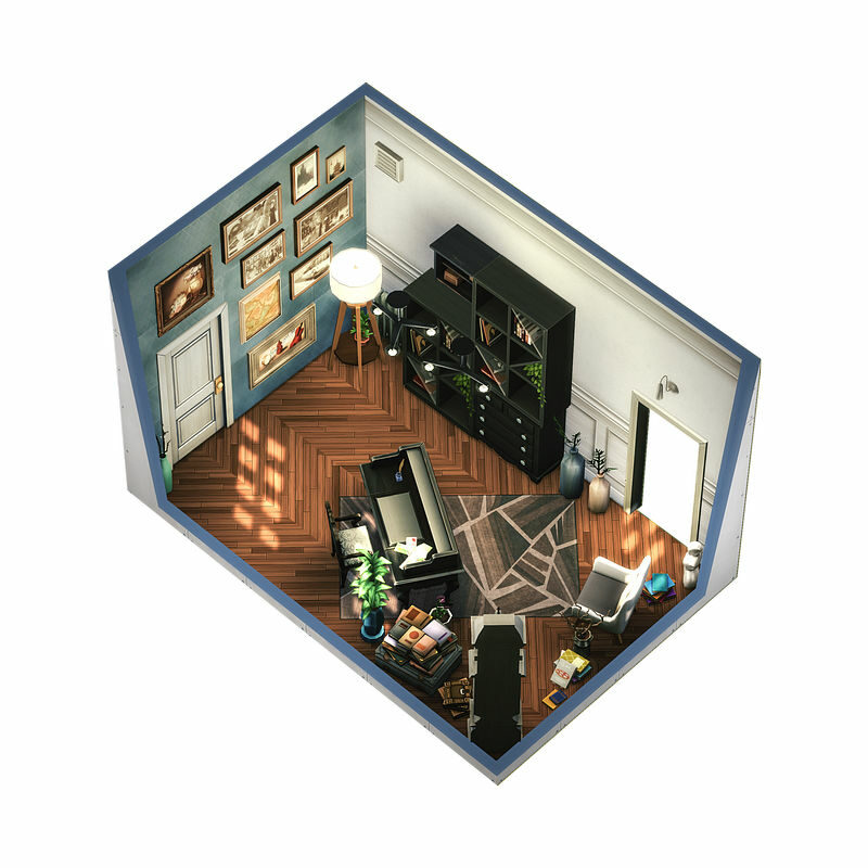 Bureau Vassily pour Les Sims 4